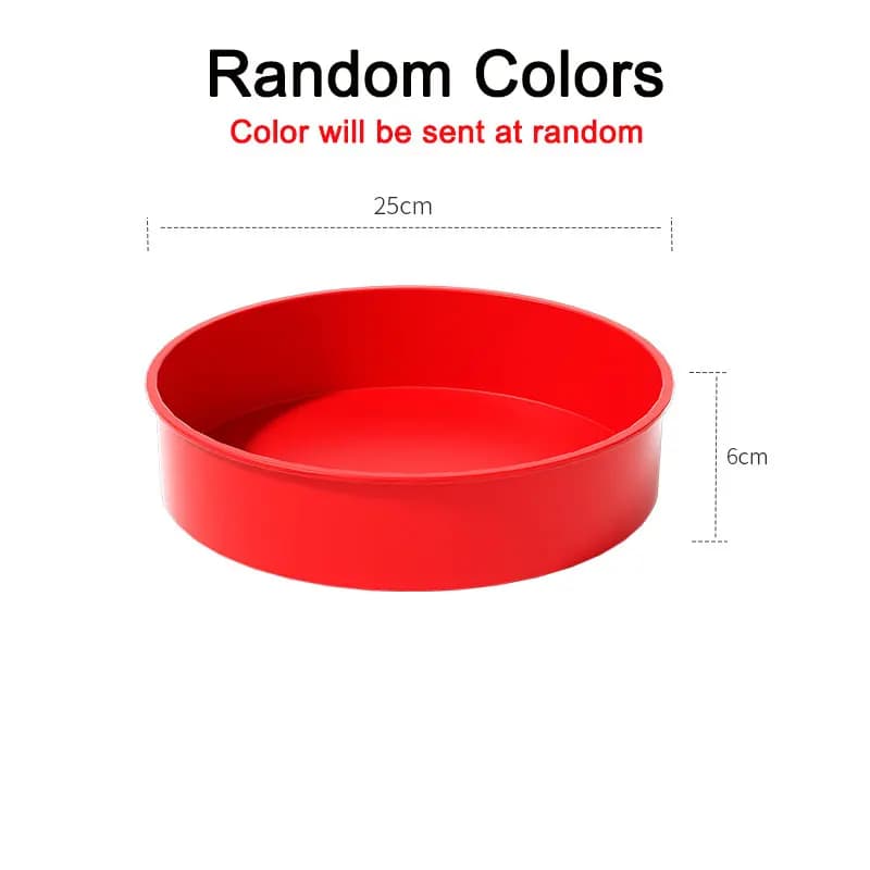 Silicone Round Cake Mold Non-Stick 4" 6