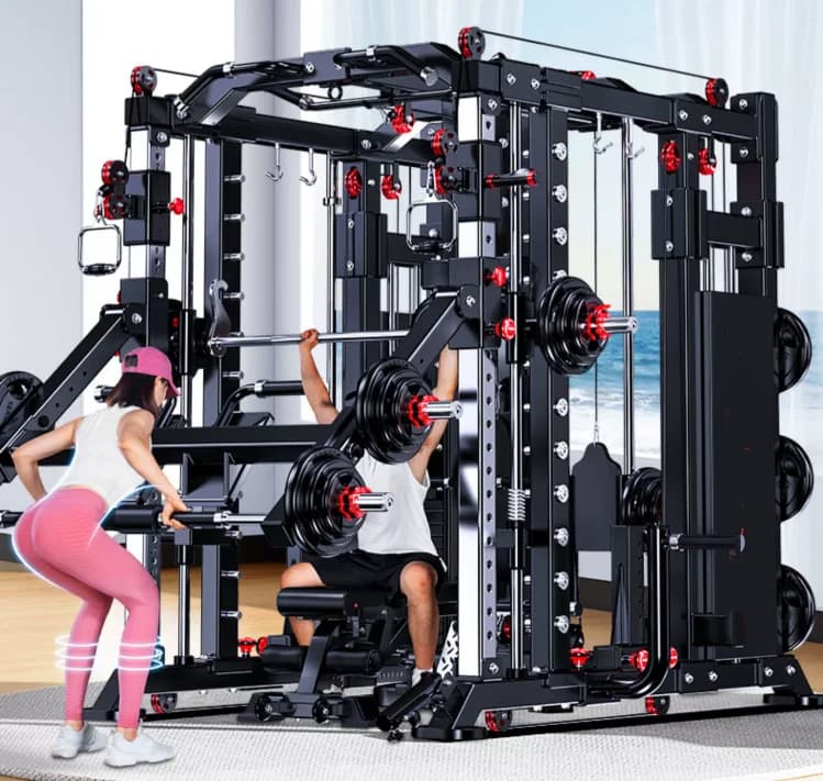 Comprehensive Training Equipment  Fitness Equipment Integrated Set Combination Squat Rack Multifunctional Gantry Smith