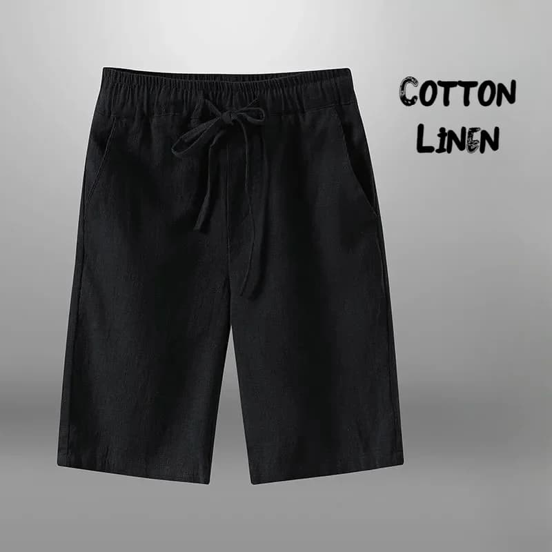 Men's Cotton Linen Casual Shorts