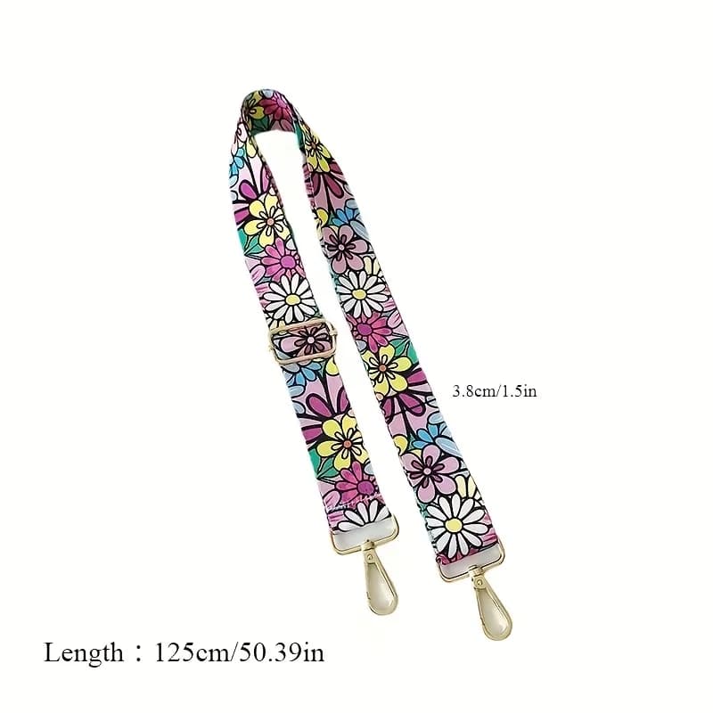 Handbag Shoulder Strap, Highly Suitable for Ladies' Handbags, Featuring A Fashionable Style with Printed Patterns.