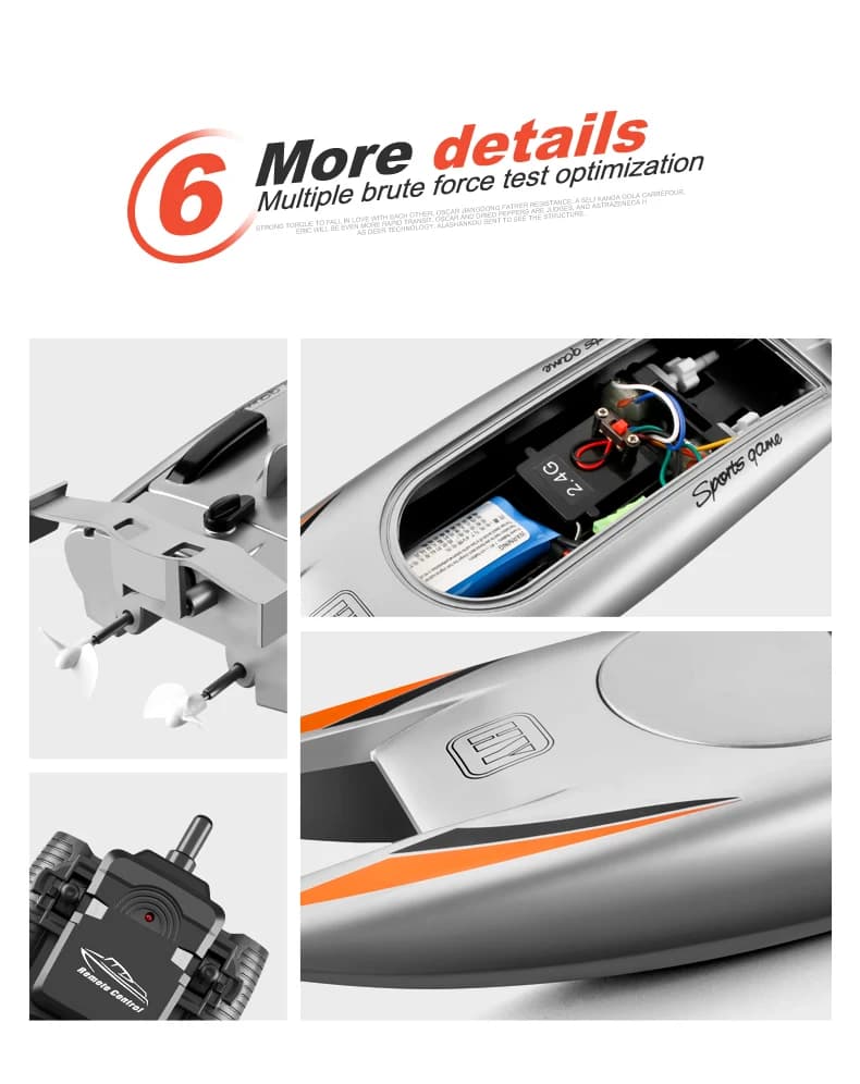 Dual Motor Remote Control Speedboat