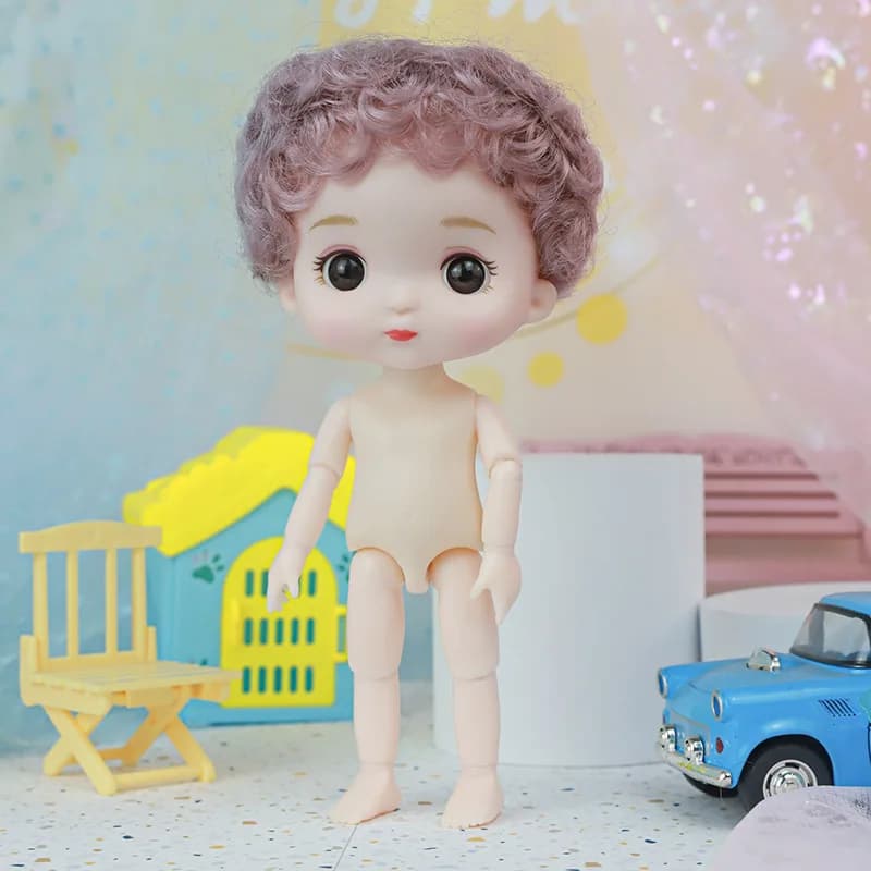 16cm Articulated Baby Doll with Outfit