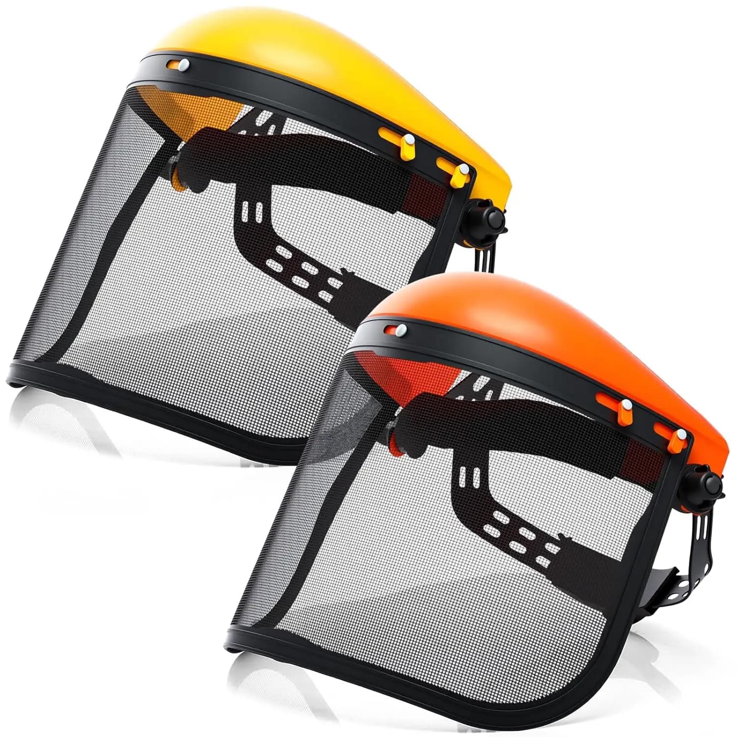 Garden Grass Trimmer Helmet Hat, Full Face Mesh Visor, Brush Cutter Yard Mowing Face Cover Guard Sabary Safety Face Shield