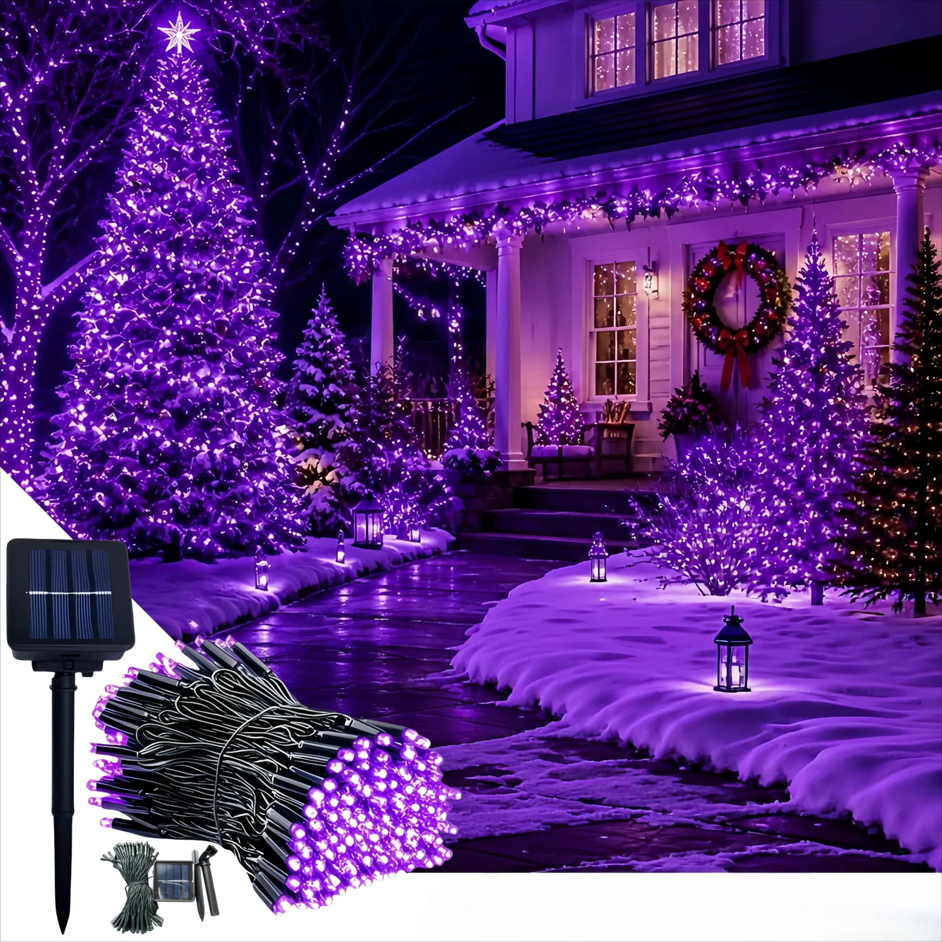 Solar LED String Light with 8 Modes