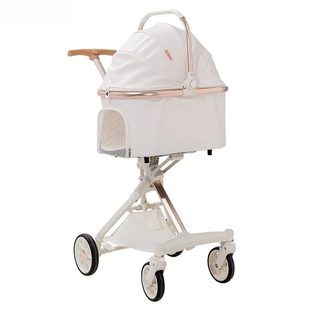 Lightweight Portable Dogs Stroller Foldable Pet Carrier with Separable Design for Outdoor Walking Pet Bag
