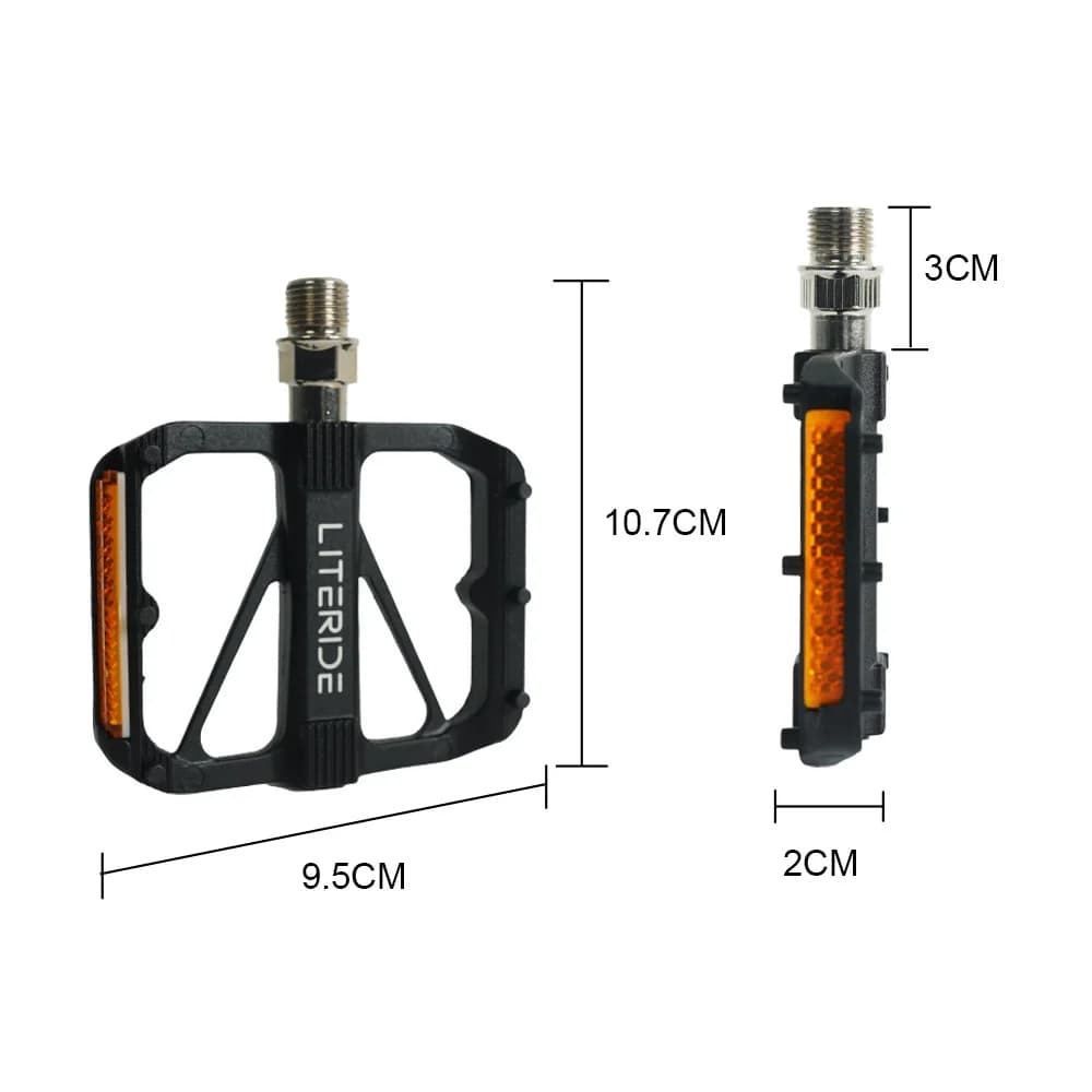 Flat Bike Pedals with Sealed Bearings