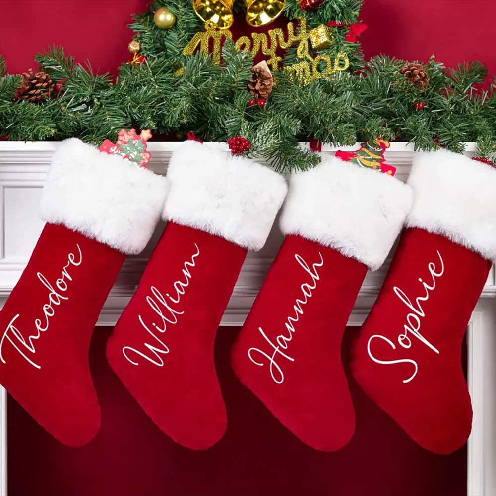 Personalized Plush Christmas Stocking