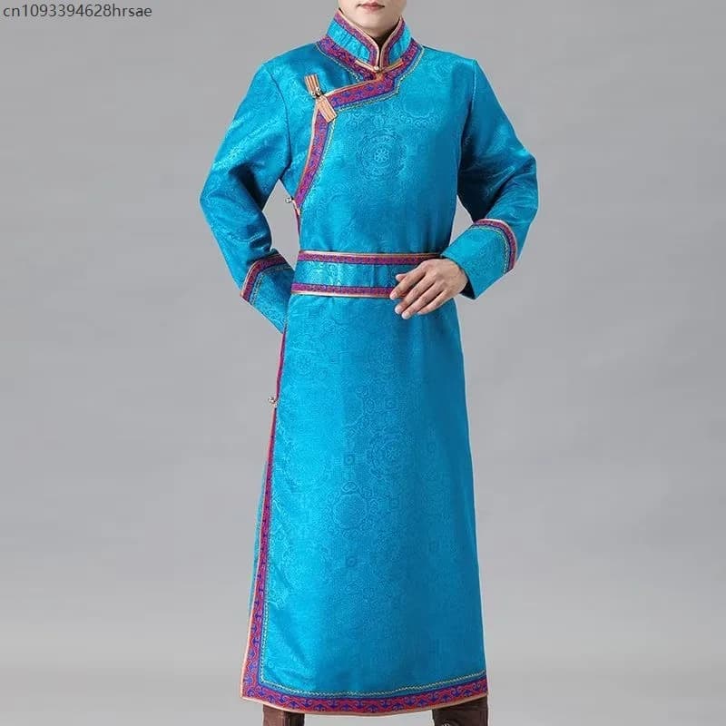 Mongolian Traditional Ethnic Grassland Robe