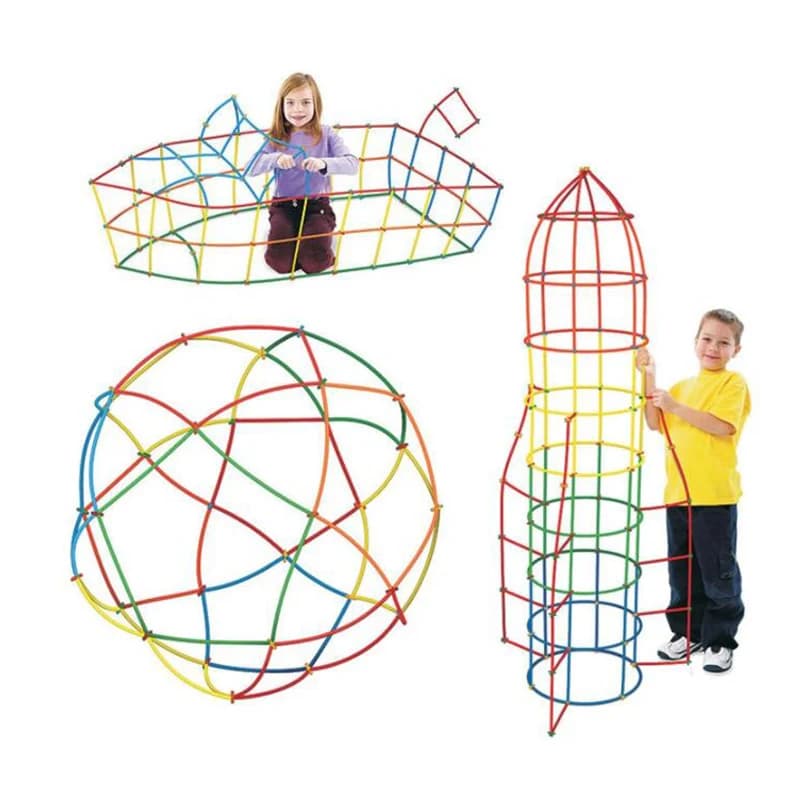 Straw Building Blocks Construction Set