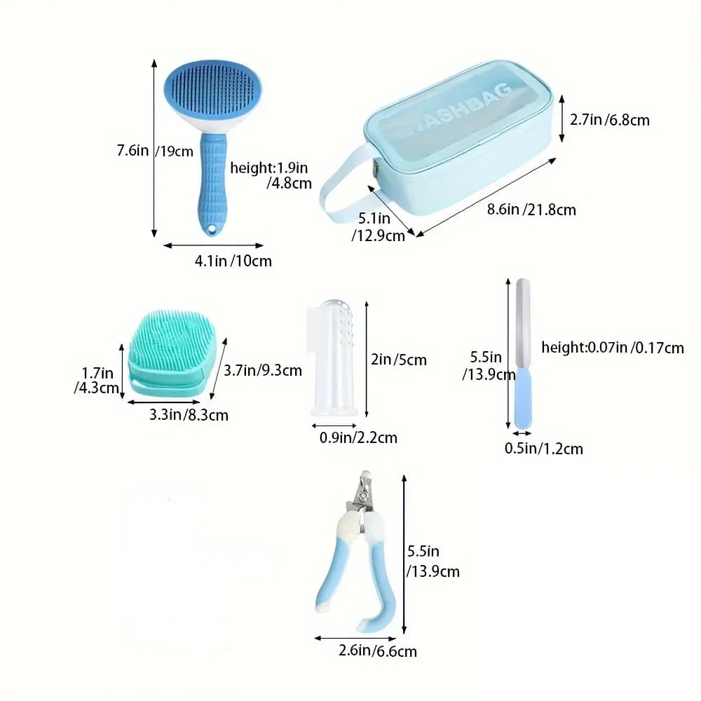 Pet Grooming Kit 9-Piece Set