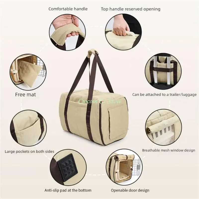 Pet Carrier Cover Bag with Shoulder Strap