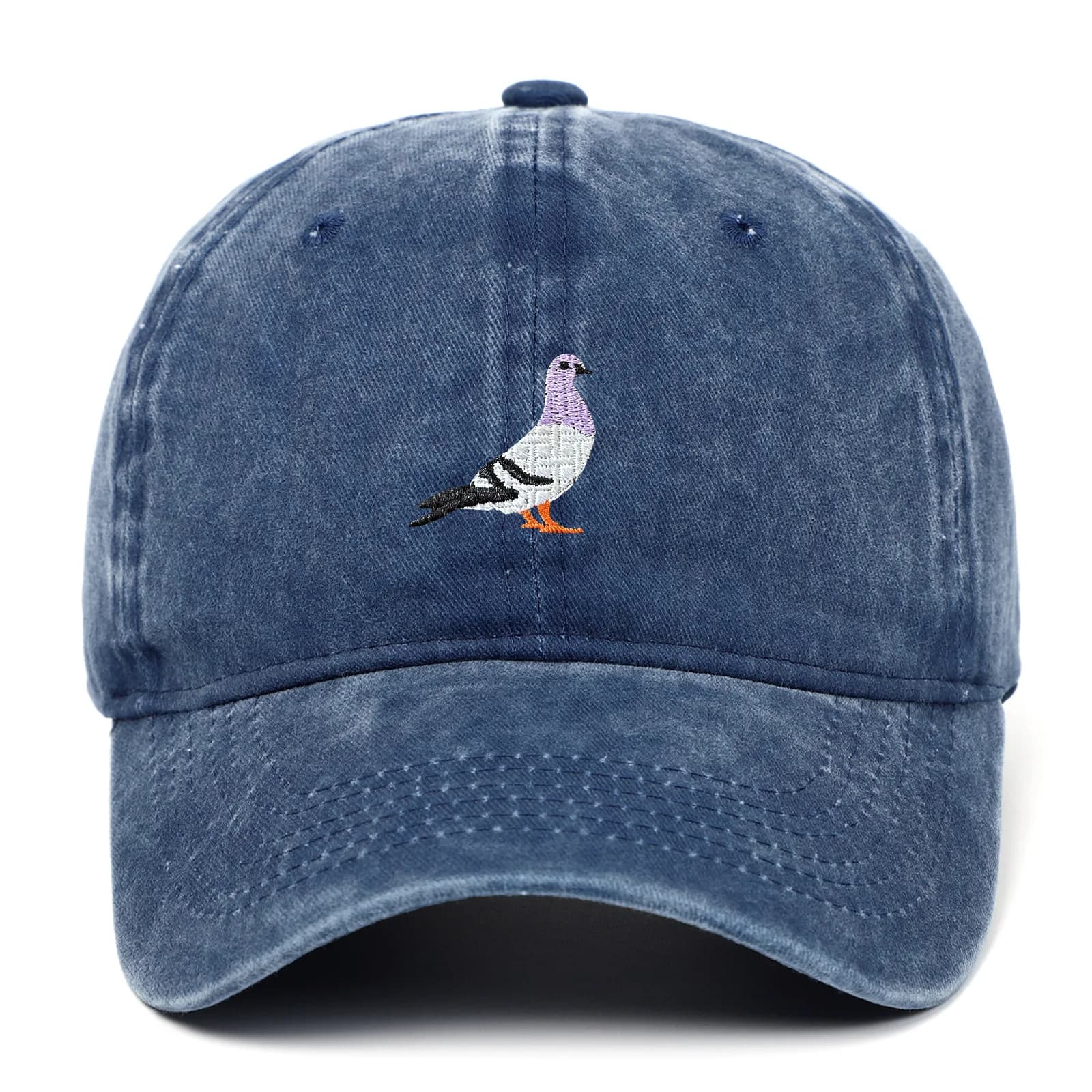 Pigeon Embroidery Baseball Cap