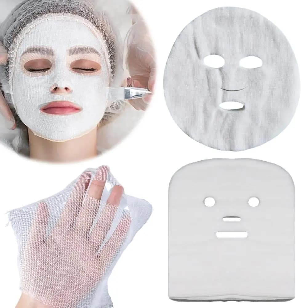 Facial Gauze Mask Sheets - 50 Pack