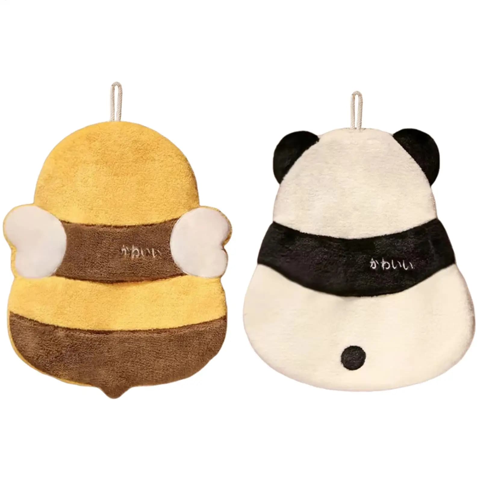 Cartoon Hand Towel with Hanging Loop