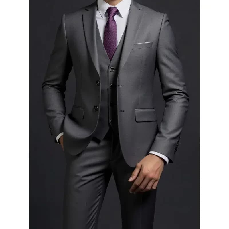 Men's Three-Piece Business Suit