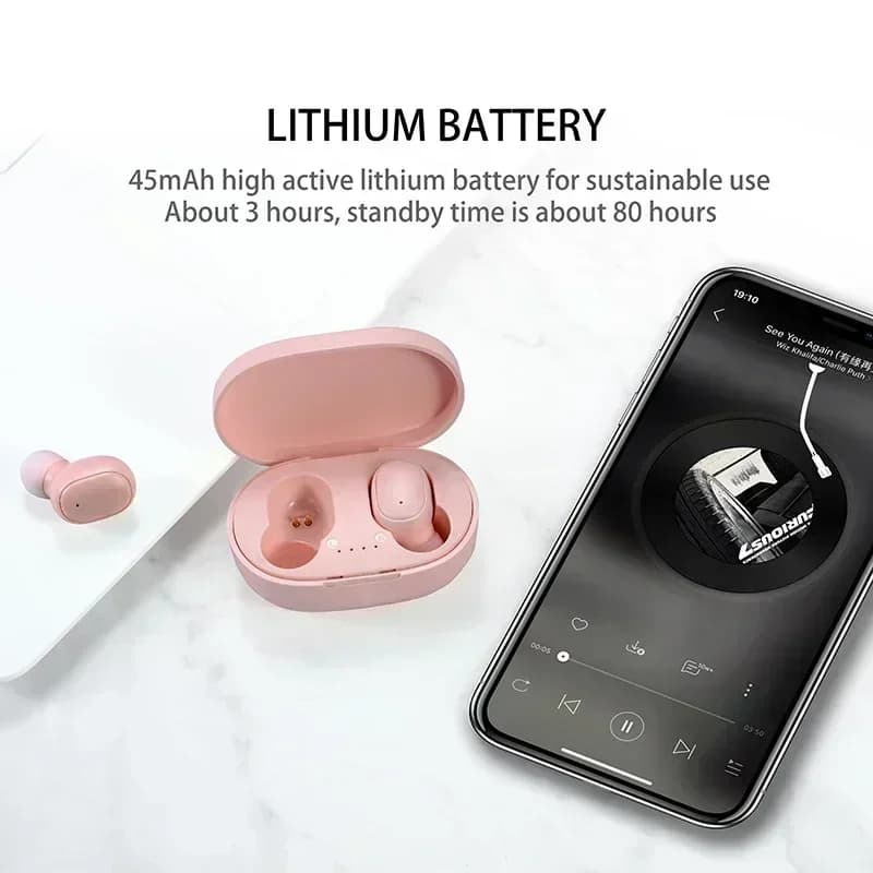 True Wireless Bluetooth Earbuds