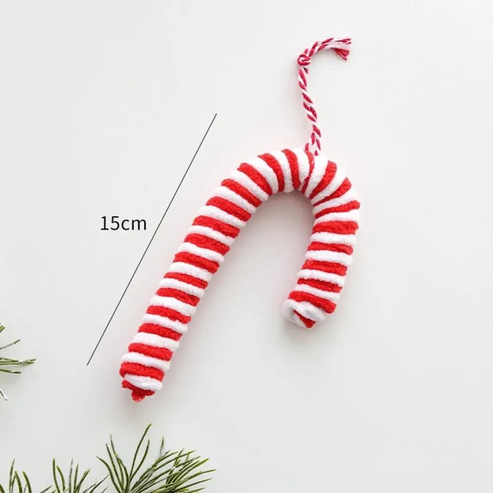 Red and Green Flocked Christmas Ornaments