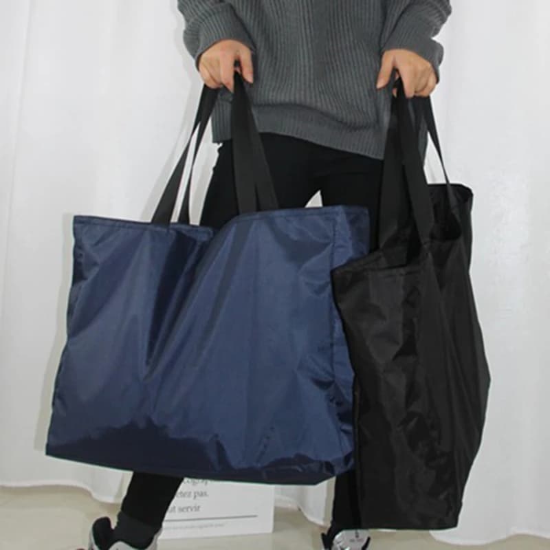 Large Capacity Reusable Tote with Zipper