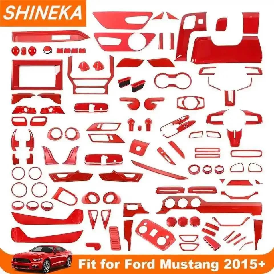 Ford Mustang Interior Exterior Decoration Cover Red