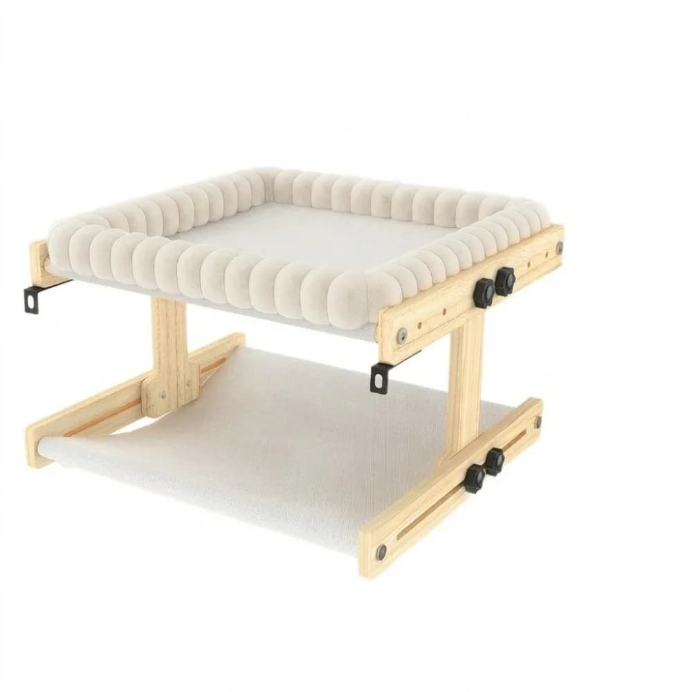 Adjustable Wooden Cat Window Perch