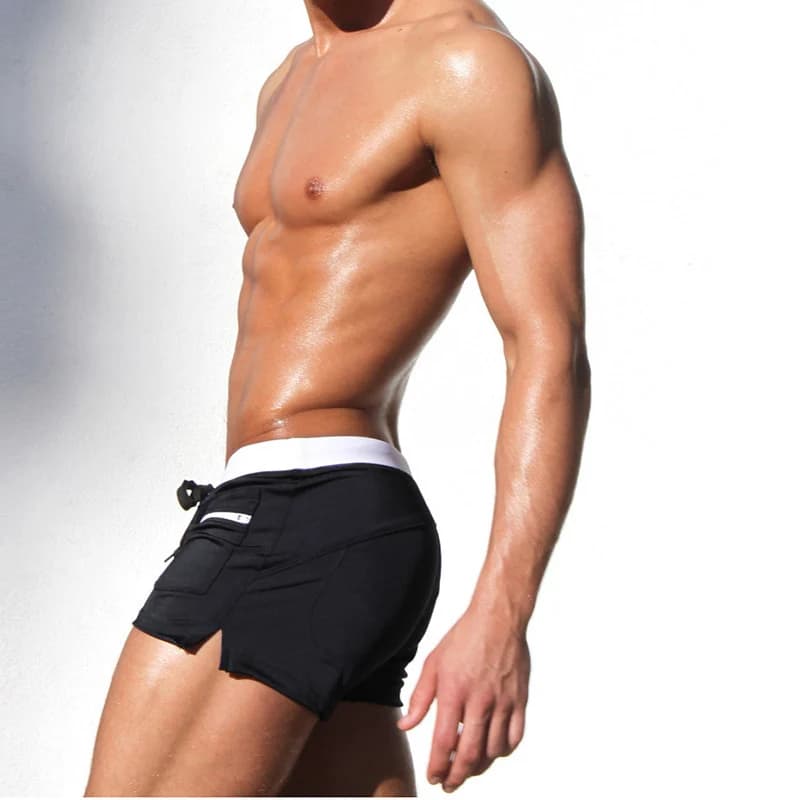 Men's Swim Trunks with Zipper Pocket