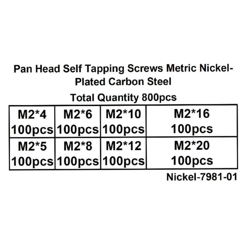 Mixed Size Self-Tapping Screw Assortment