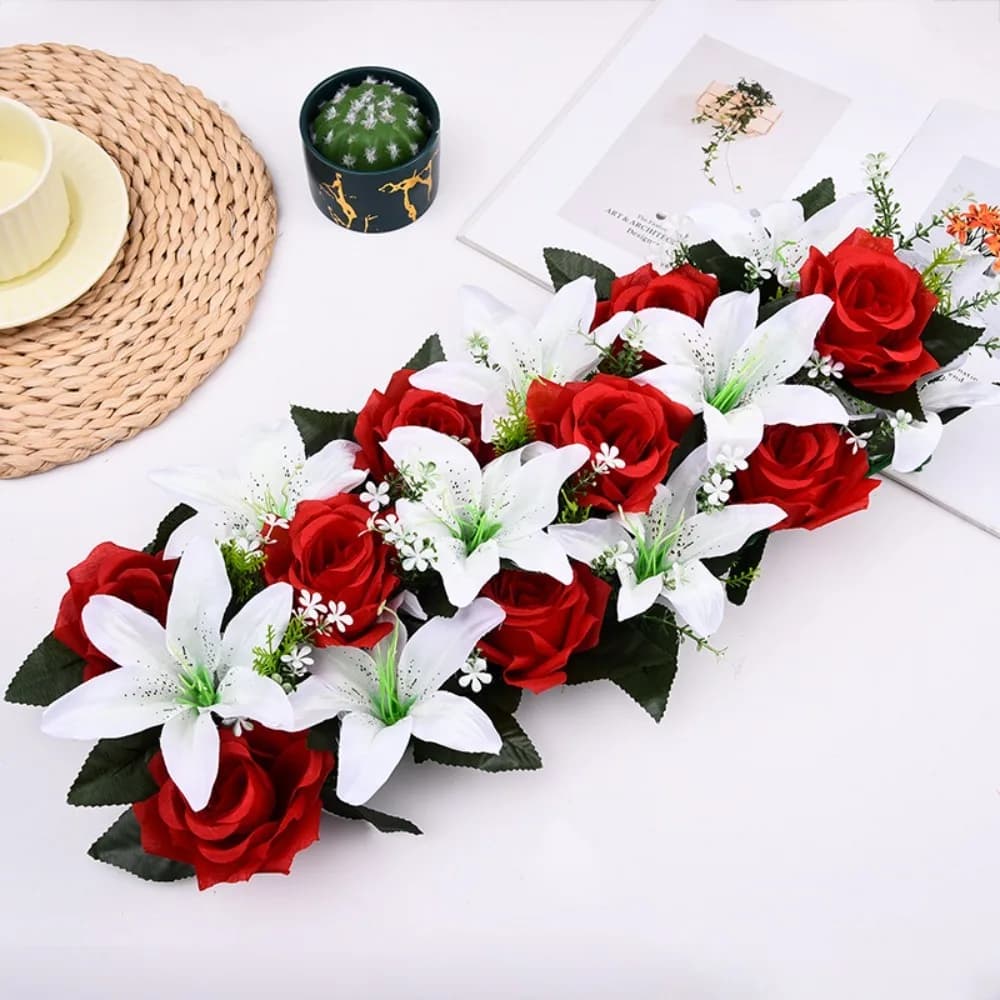 Artificial Rose Flower Arch Decor