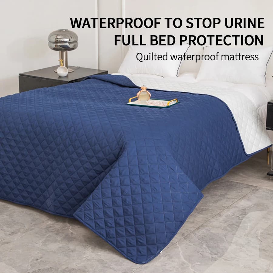 Waterproof Quilted Reversible Dog Bed Cover