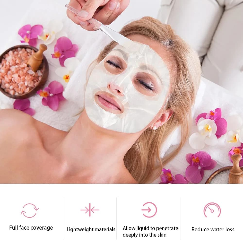 Transparent Moisturizing Facial Mask Sheets