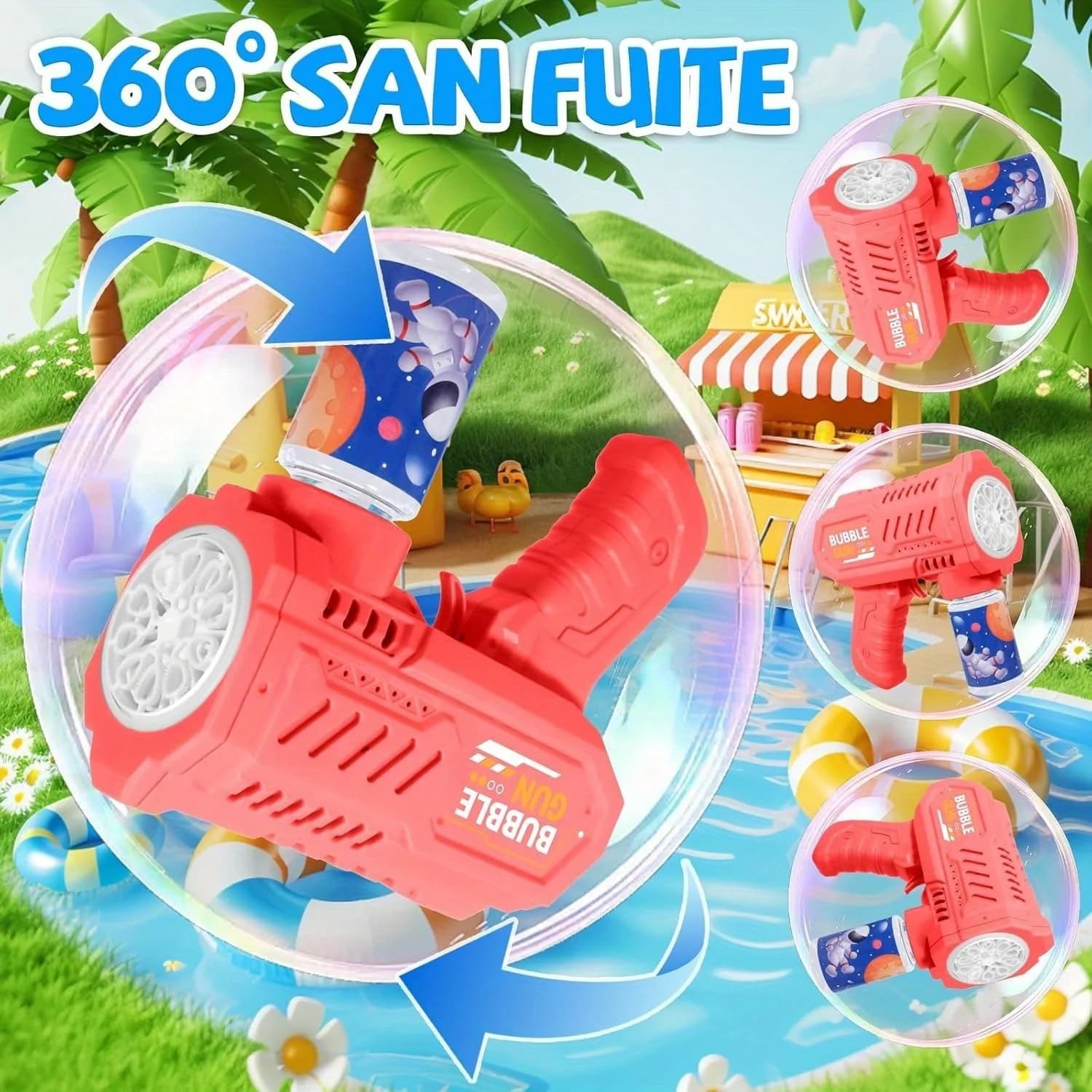 Automatic Bubble Gun for Kids