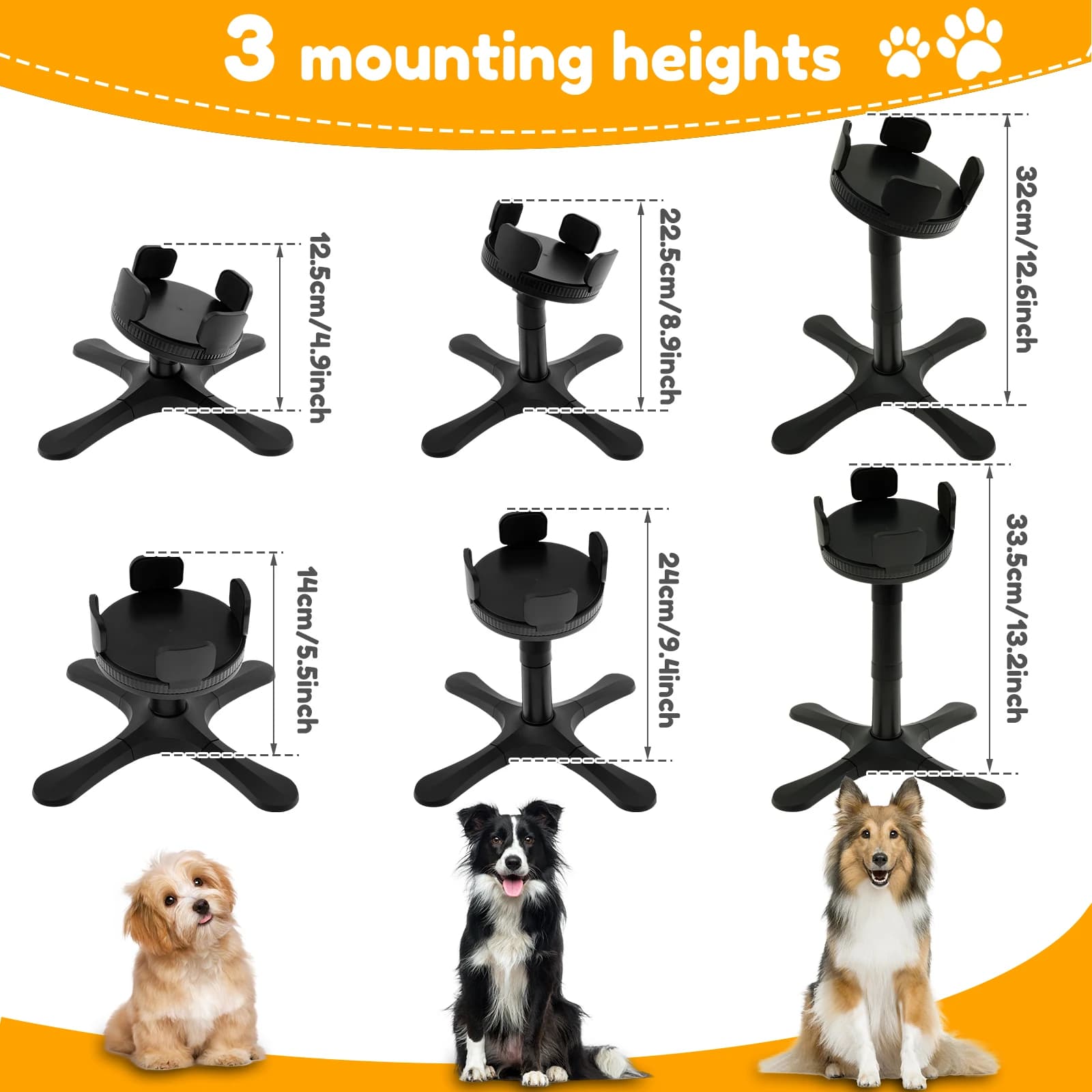 Adjustable Elevated Dog Bowl Stand