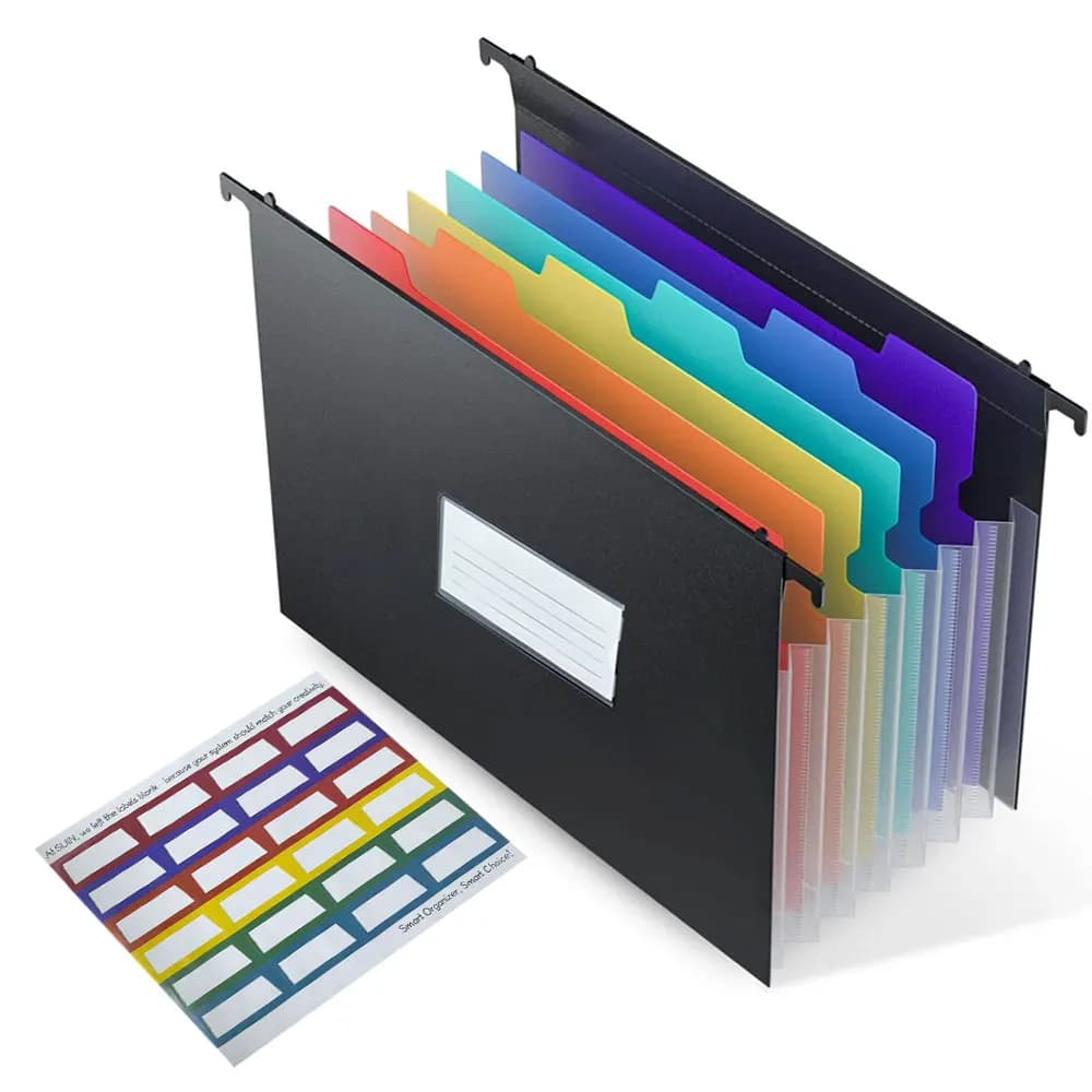 7-Pocket Expandable Hanging File Bag