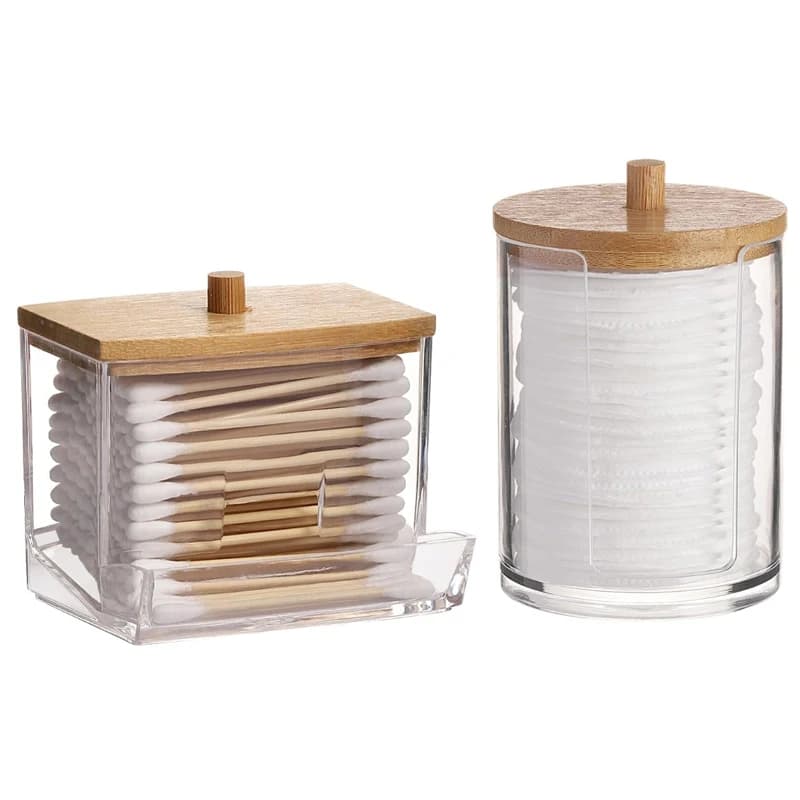Bathroom Storage Jars with Lids Set