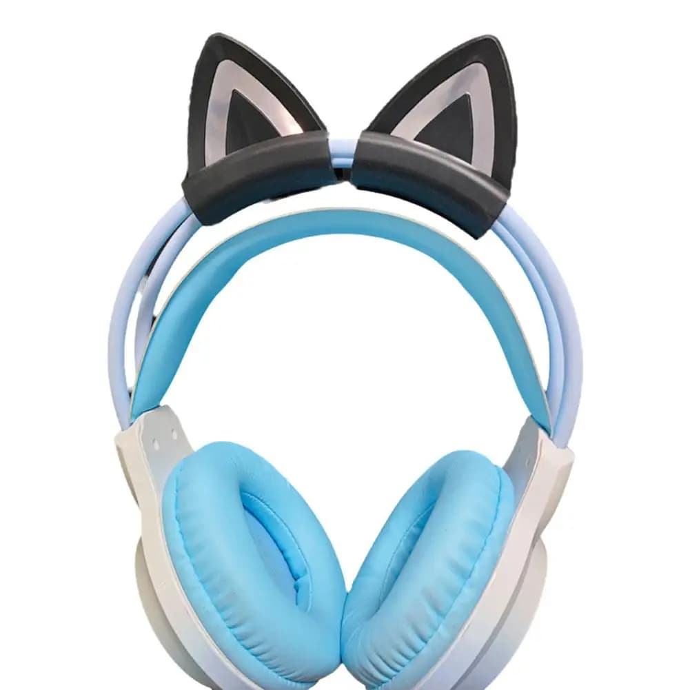 Headphones Accessories Cat Ear For Earphone Gaming Headsets Attachment Stereo Headset Decoration Lightweight Silicone Pendant