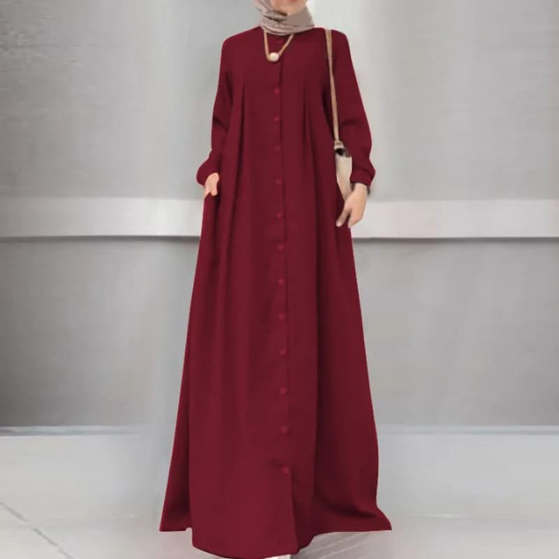 Muslim Maxi Long Sleeve Dress