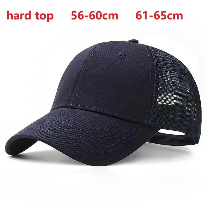 Oversize Mesh Baseball Cap for Big Heads