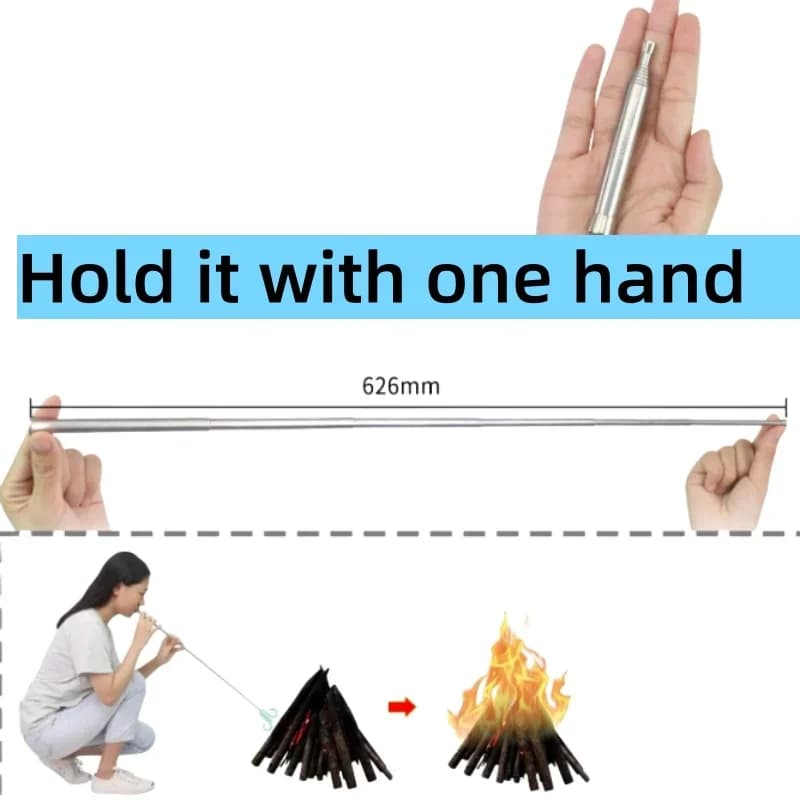 Collapsible Campfire Bellows Blower