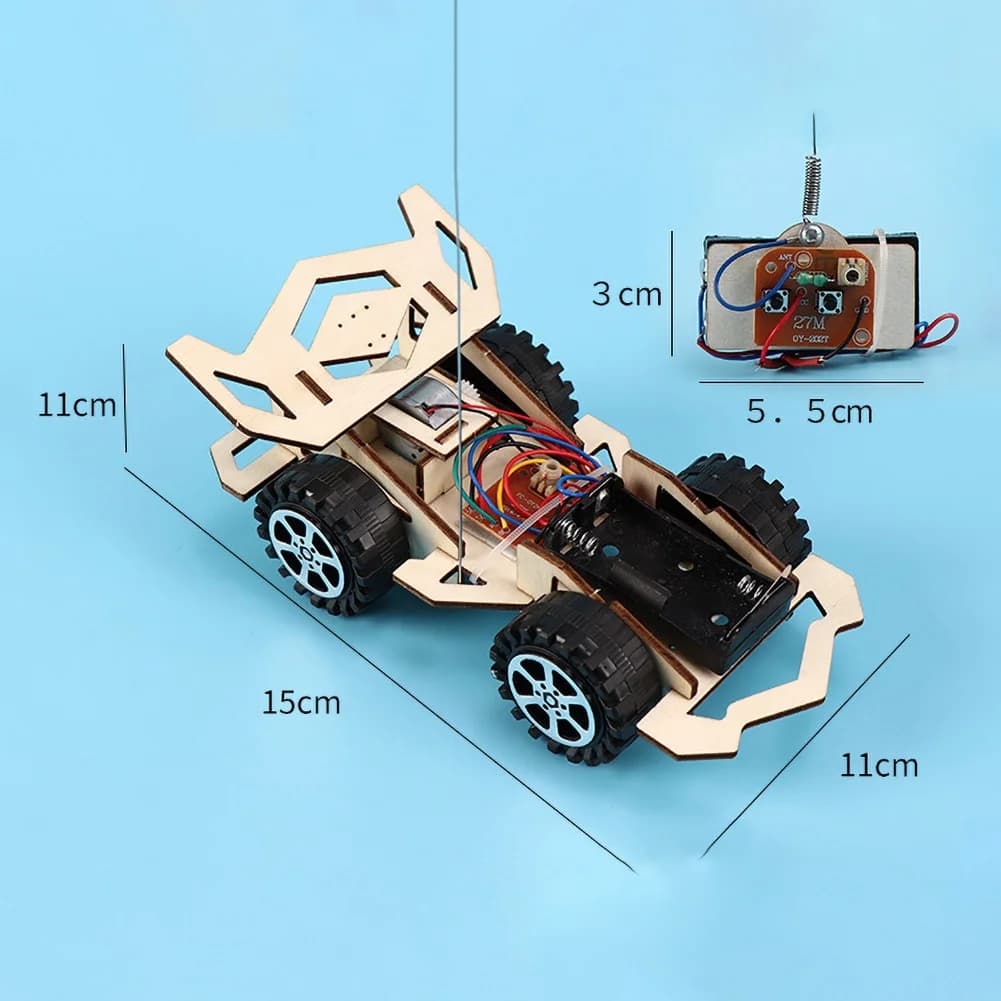DIY Wooden Remote Control Racing Car