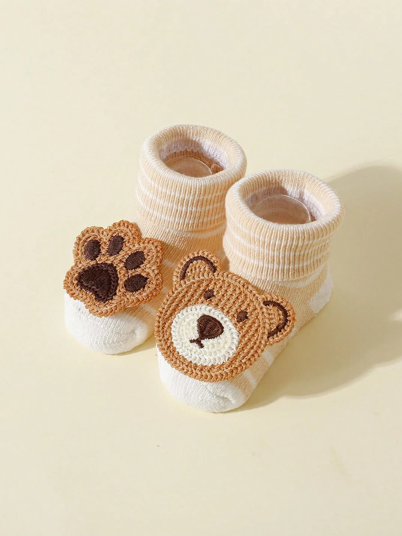 Baby Cute Cartoon Bear Socks 4-Pack