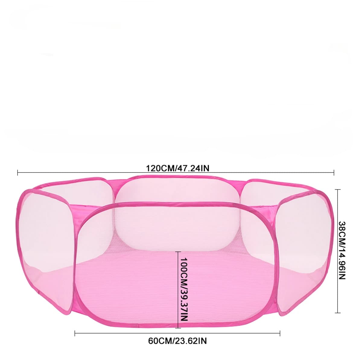 Pet Playpen Outdoor Foldable Transparent Exercise Fence