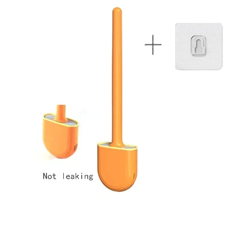 Silicone Toilet Brush with Wall Mount Holder