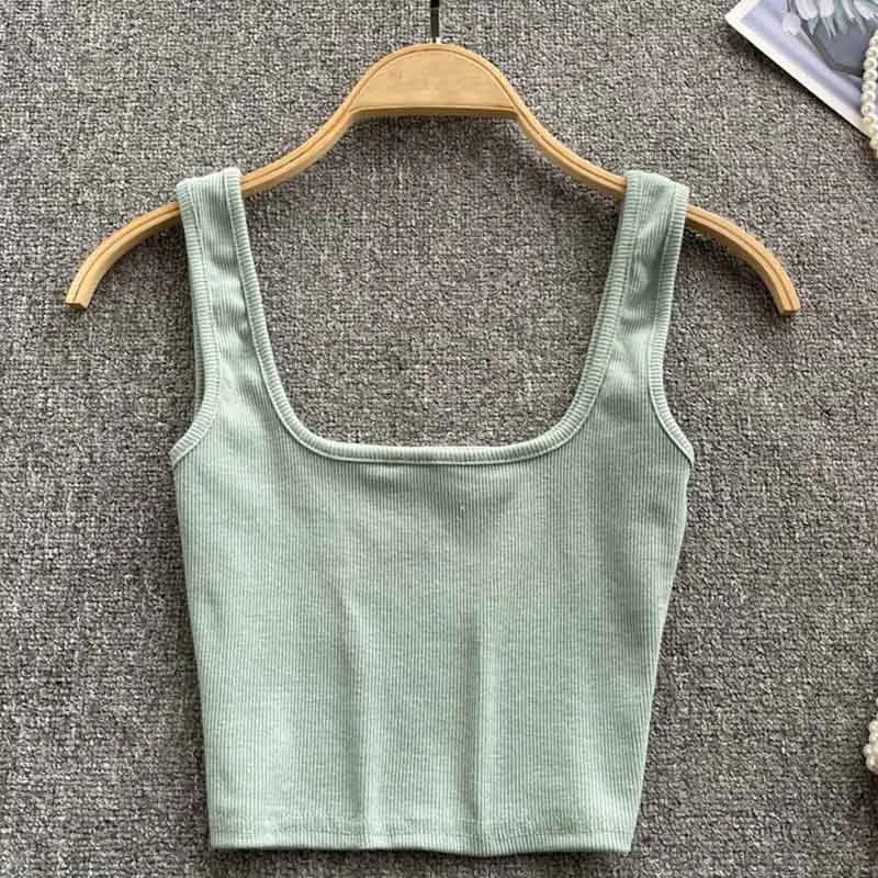 Women's Backless Y2K Crop Tank Top