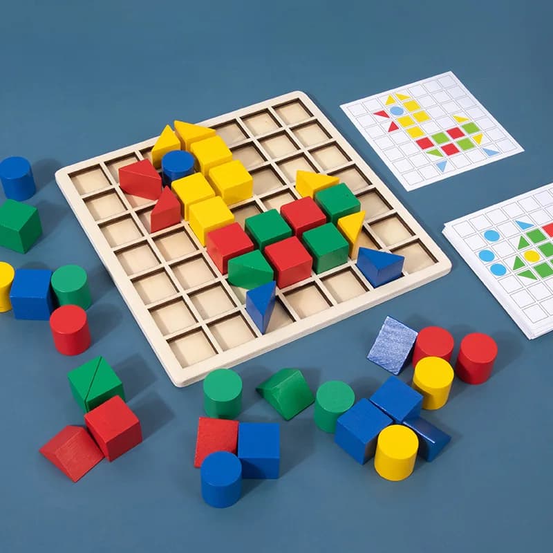 Wooden Color and Shape Sorting Puzzle