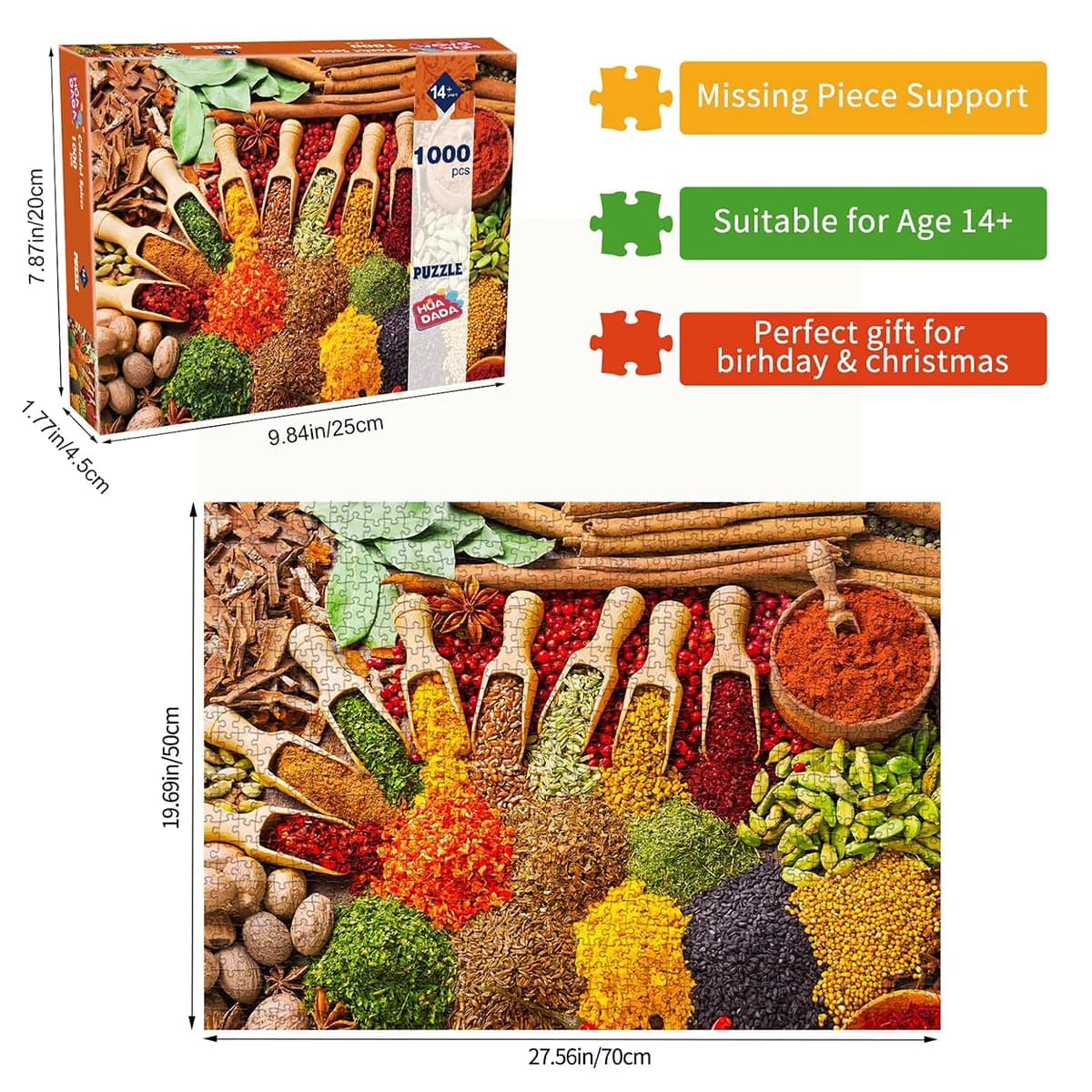 Colorful Spices 1000 Piece Jigsaw Puzzle