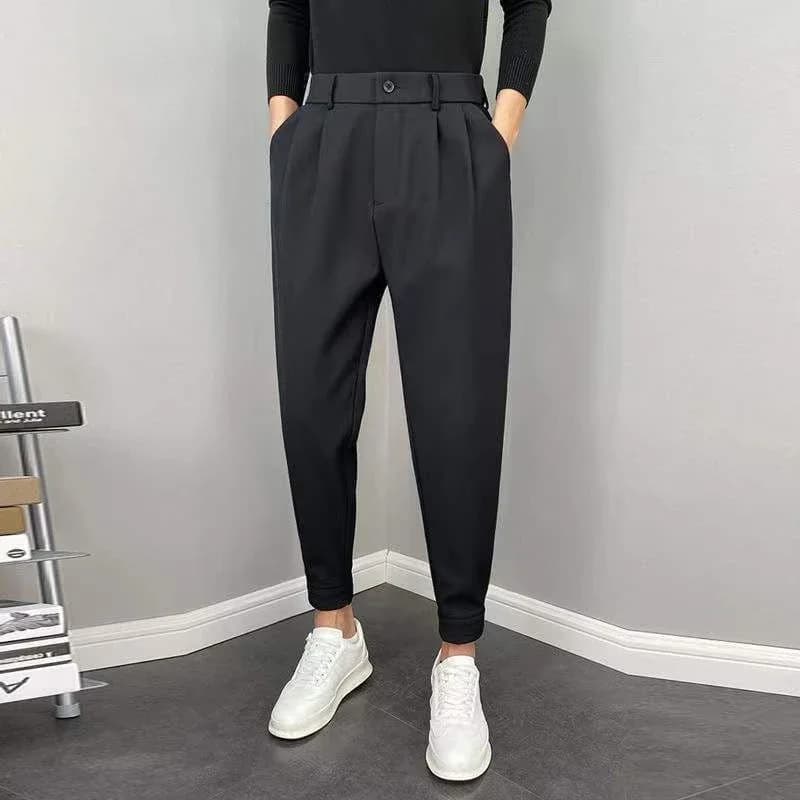 Men's Draped Fluid Dress Trousers
