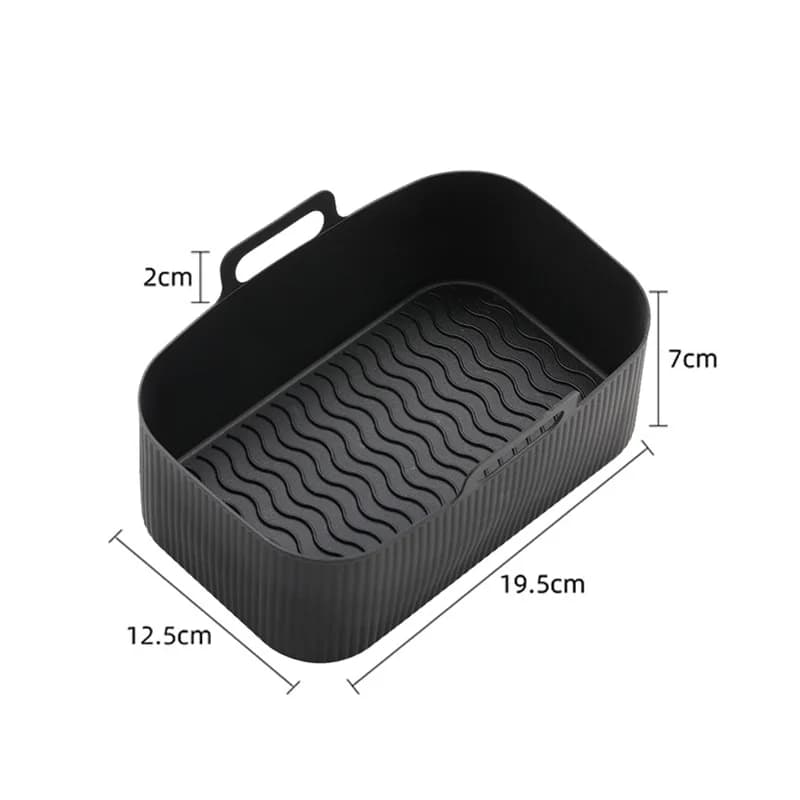 AirFryer Accessories Air Fryer Silicone Basket Oven Baking Tray Silicone Pot Liner Steamer Roasting Rack Airfryer Accessories