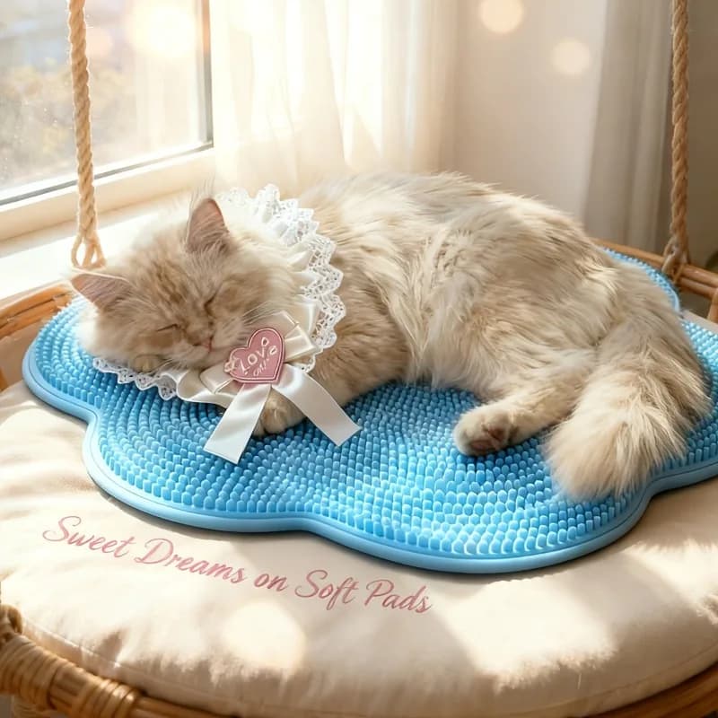 2-in-1 Cat Grooming Brush Mat and Pet Bed