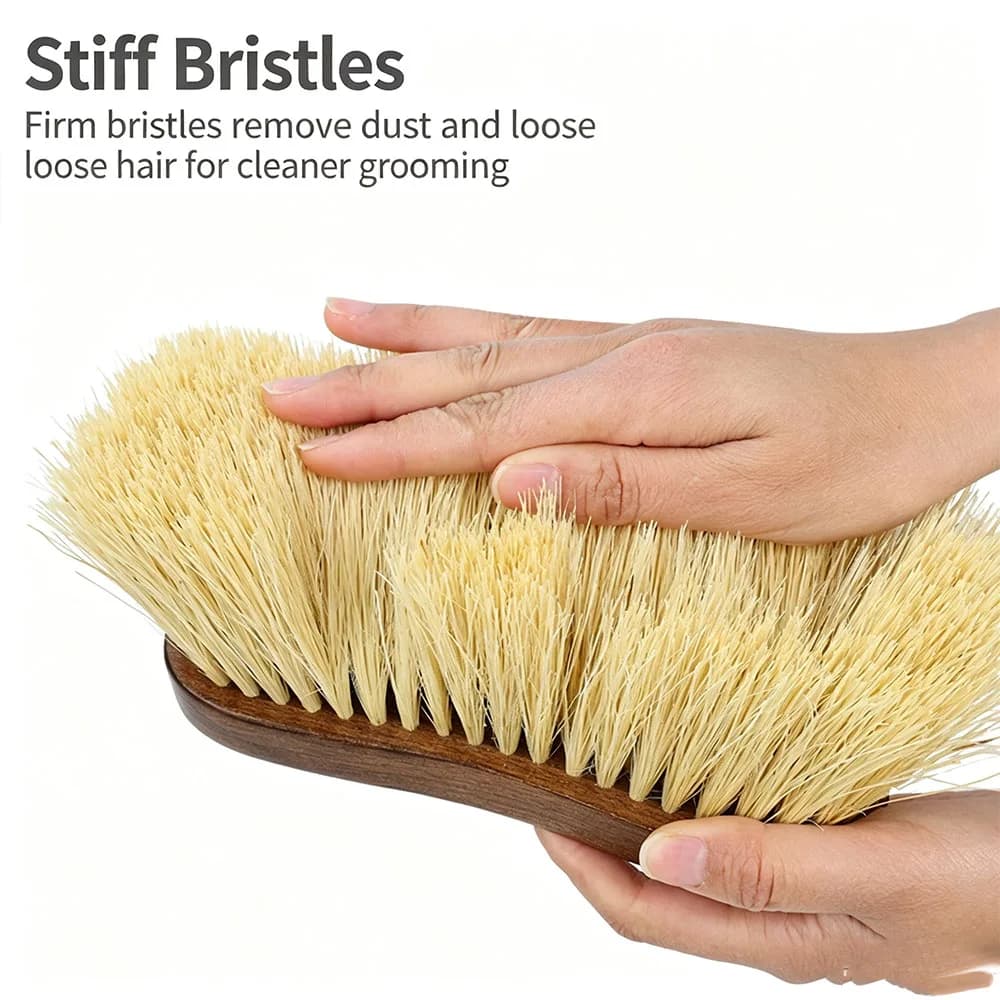 Horse Grooming Brush with Curved Handle