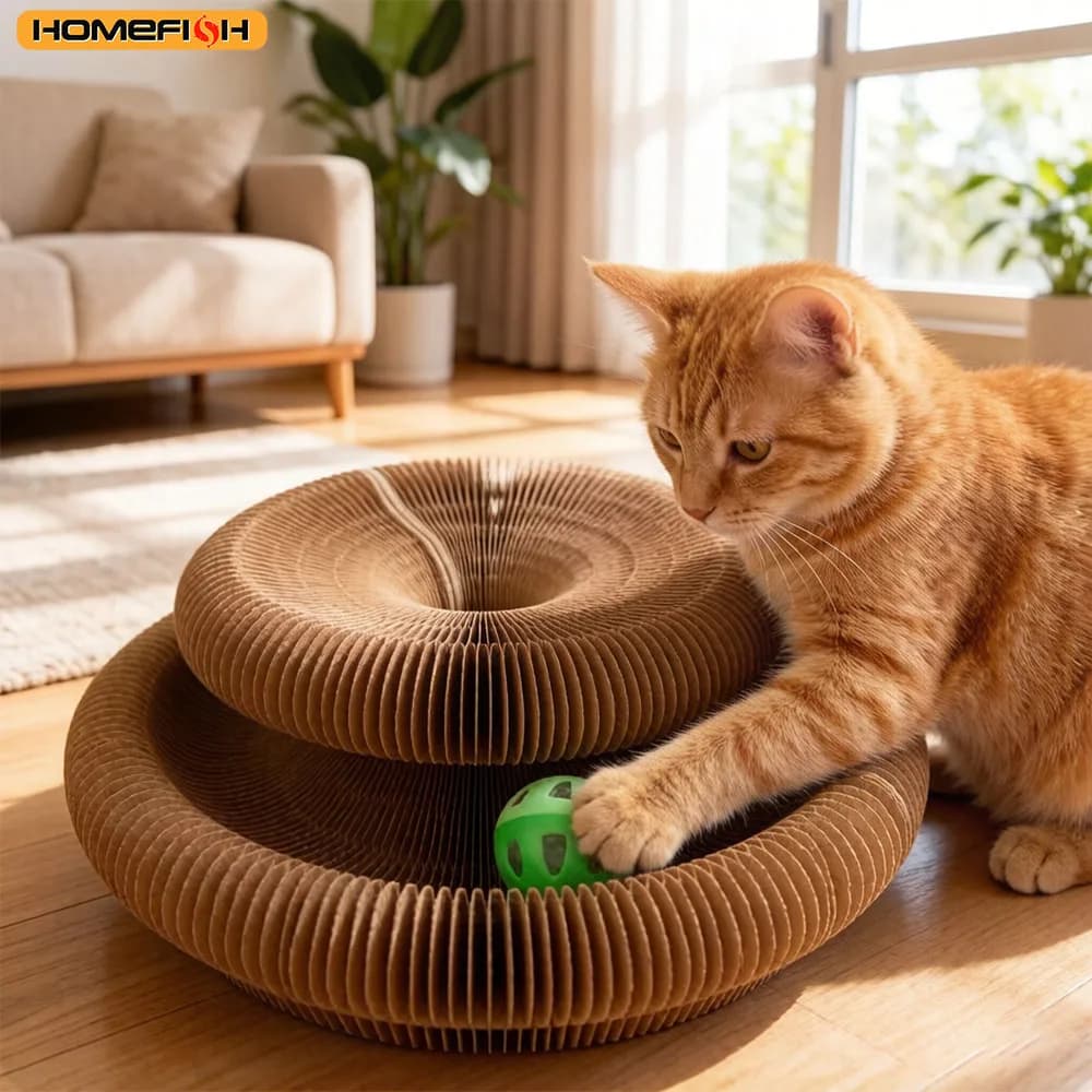 Double Tier Corrugated Cat Scratching Post