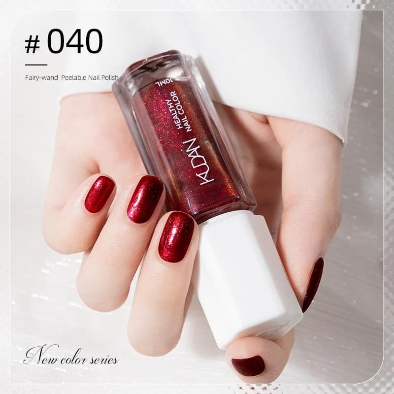 40-Color Water-Based Peel-Off Nail Polish Set